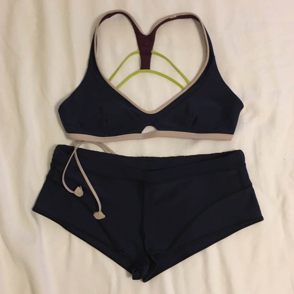 Lululemon Surf to Sand Boyshort Bikini Swimsuit
